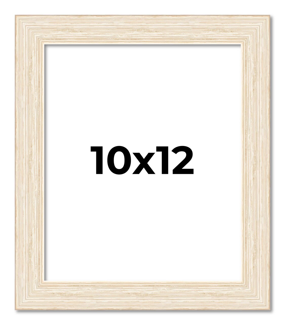 10x12 Wide Barnwood Picture Frame with UV-Resistant Acrylic & Acid Free Backing, Available in 6 Paint Finishes - Grey, Brown, White, and Black